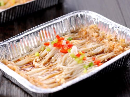 青秀锡纸烤金针菇
